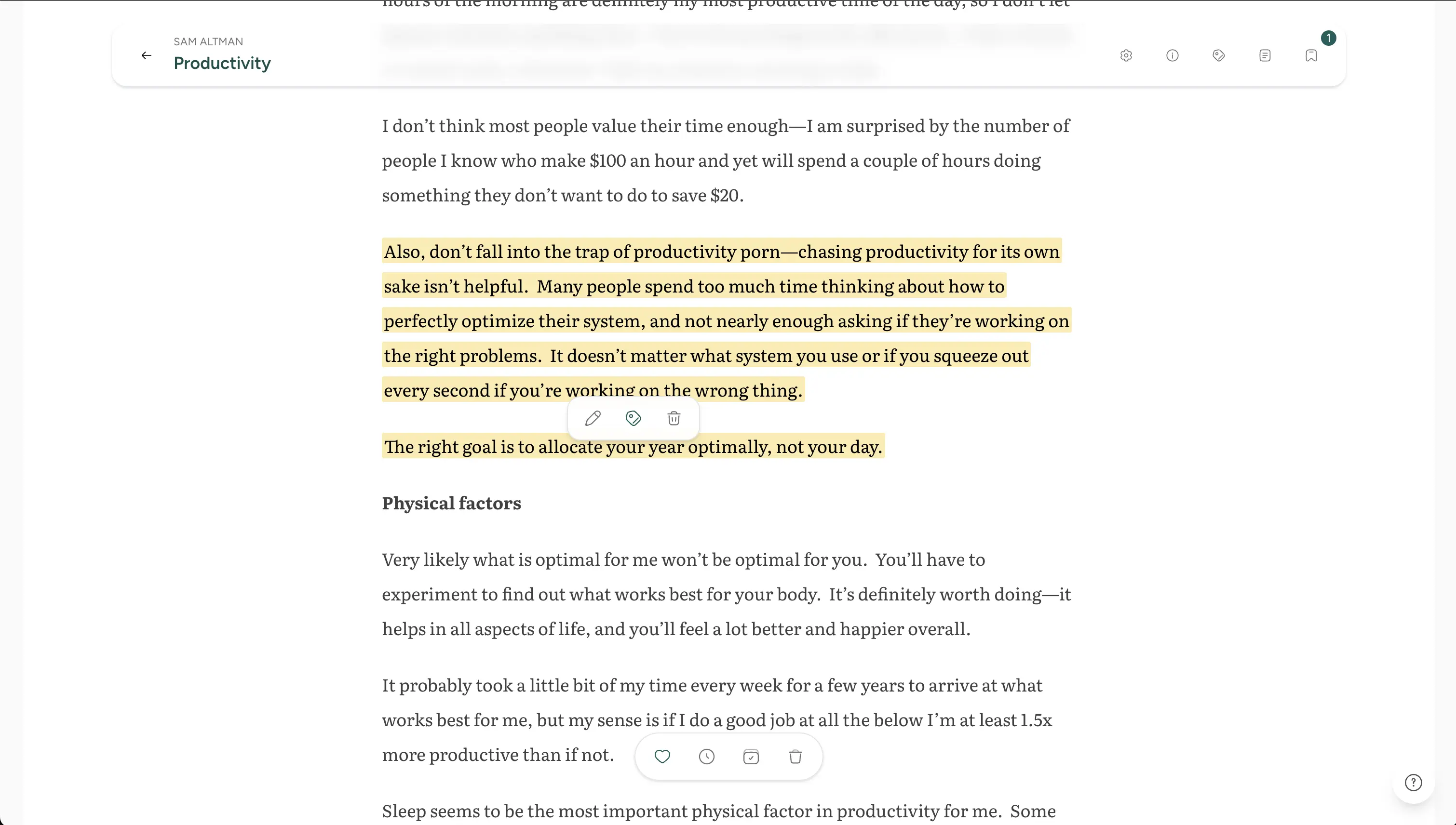 Screvi Article Reader 